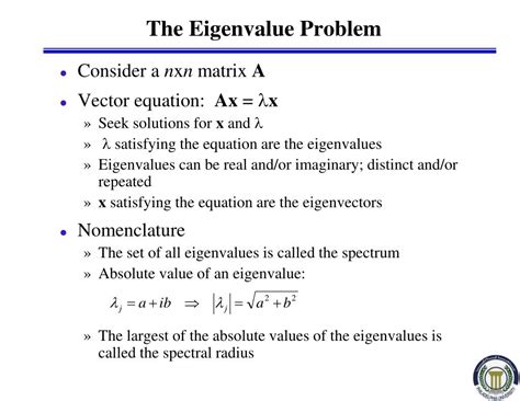 Image result for Eigenvalue Problems