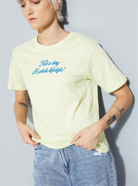 Buy ALAYA F x URB_N Women Printed Relaxed Fit T-shirt Online at just Rs ...