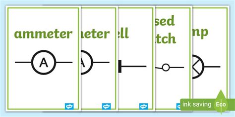 Electric Circuit Symbol Display Posters (teacher made)