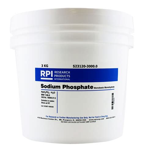 S23120-3000.0 - Sodium Phosphate Monobasic Monohydrate [Sodium ...