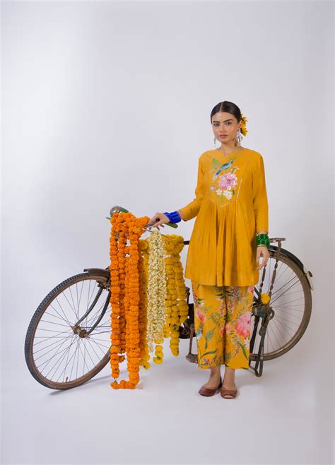 Ornate - Yellow Delight Kurti Set – Seharre by Sahithee Reddy
