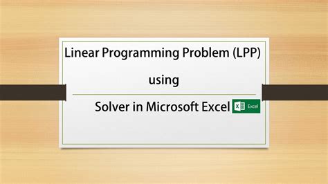 Image result for Linear Programming Shift Problem Excel