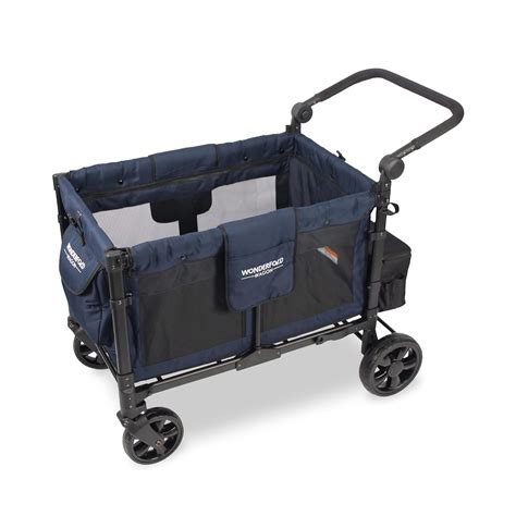 Buy WONDERFOLD W4 Elite 4 Seater Multi-Function Quad Stroller Wagon ...