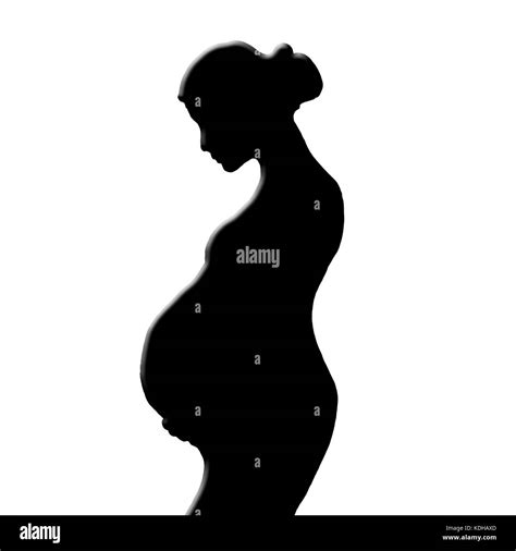 Pregnant Woman Silhouette Outline