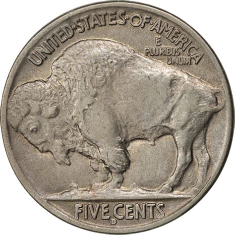 Five Cents 1917 Buffalo Nickel, Coin from United States - Online Coin Club