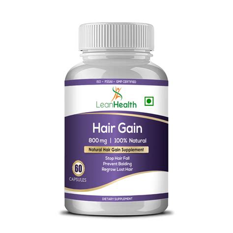 Leanhealth Hair Gain Capsules - Natural Hair Growth & DHT Blocker ...