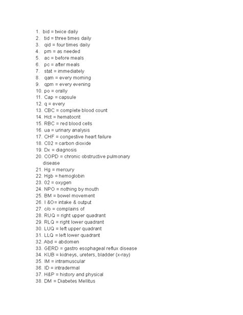 Medical Abbreviations and Terminology Study Guide for Healthcare - Studocu