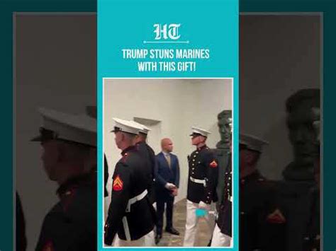 President Trump Honors Marine Silent Drill Platoon with Challenge Coins ...