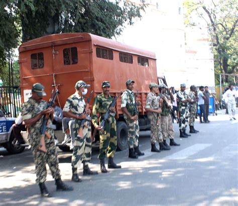 Tight security cover outside Andhra Pradesh Legislative Assembly