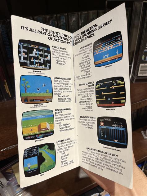 This pamphlet was given out during Nintendo of America’s test market of ...