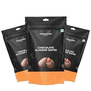 Mazaana Chocolate Almond Dates 100g | Omani Dates | Californian Almonds ...