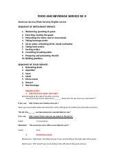 Image result for Fine Dining Service Script