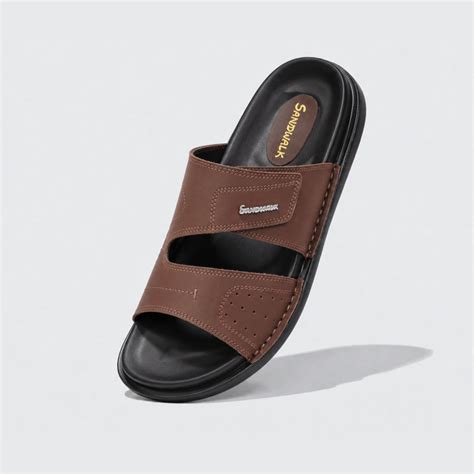 Sandwalk Men's casual Velcro Mule Soft comfort Style 57 | Black & Brown ...