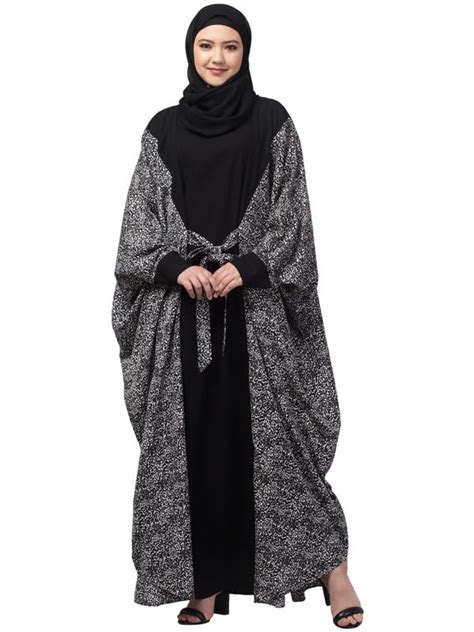 Buy Muslim Closet Free Size Dual Fabric Kaftan With Attached Belt ...