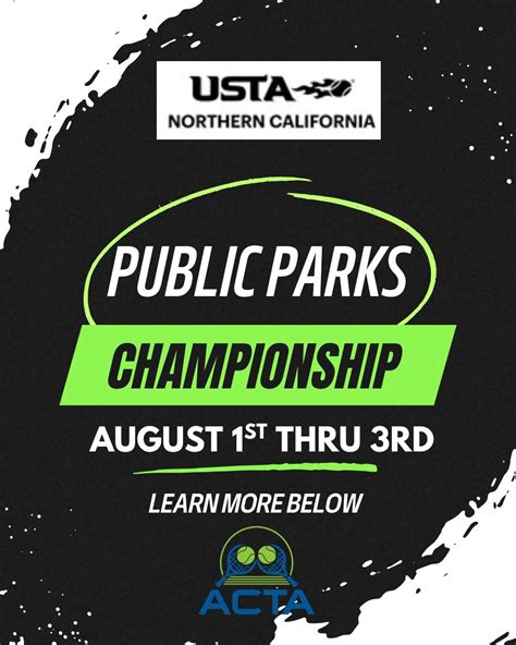 USTA NorCal Public Parks Tennis Tournament, Antelope Community Park ...