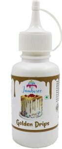 JAMBOREE Decorating Golden Drip Color Edible Metallic Colour for Cake ...