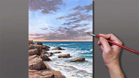 Acrylic Seascape Painting Tutorials 的图像结果