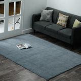 Textured Loom Knot Pinstripe Indoor/Outdoor Azure Rug