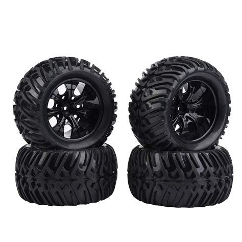 RC Car Tyre, Rubber Tire RC Tire, 4Pcs Anti-Skid Surface for 1/10 Scale ...