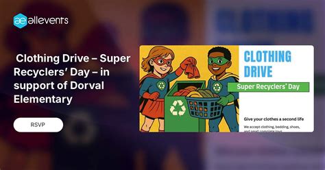 🌱 Clothing Drive – Super Recyclers’ Day – in support of Dorval ...