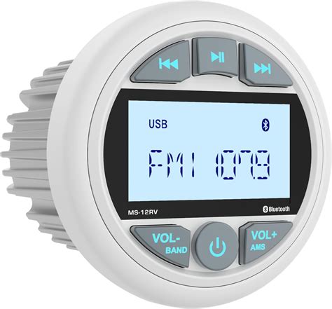 Amazon.com: HASDA Waterproof Marine Bluetooth Radio Audio Stereo Sound System Receiver Digital ...