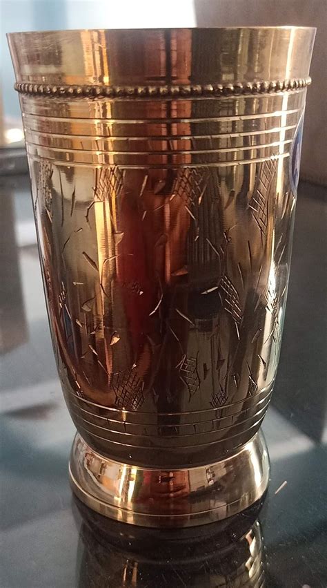 Buy Vision Crafted 100% Pure Brass for Ayurvedic Health Benefits (Glass ...