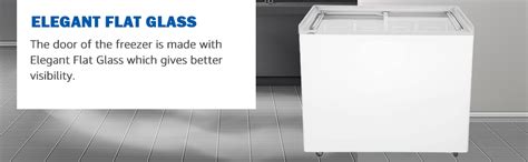 Haier HCF-310FGHC 296 Ltr flat Glass Top Freezer with QDI basket, White ...