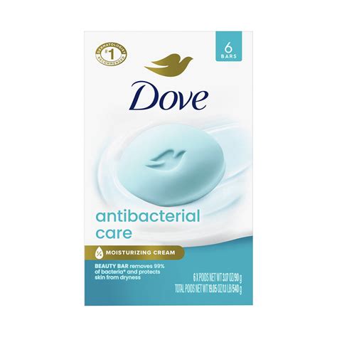 Buy Dove Beauty Bar Soap, Antibacterial Care & Protect, 3.17 oz, 6 ct ...