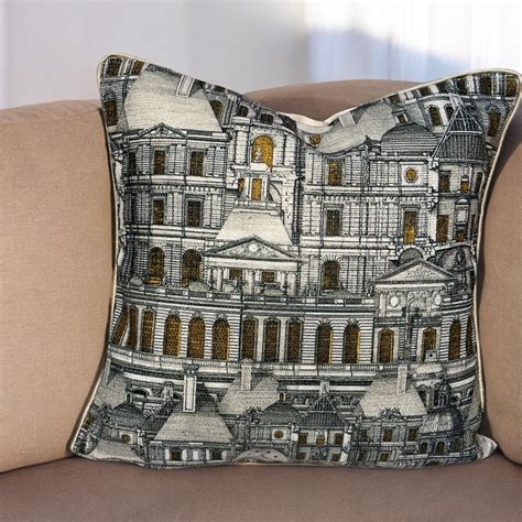 Golden Facades - Jacquard Velvet Cushion Cover – Mrijaa