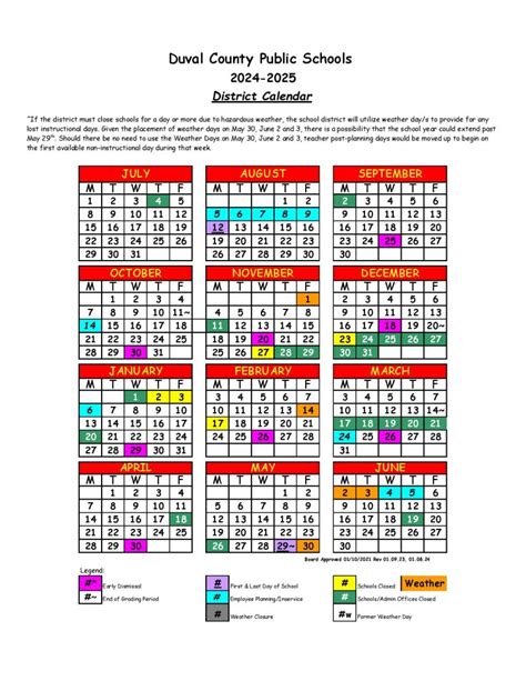 Duval County Schools Calendar 2025-2026 | DCPS Holidays