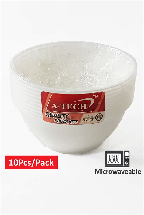 DISPOSABLE PLASTIC BOWL - 24OZ (10PCS) - A-Tech