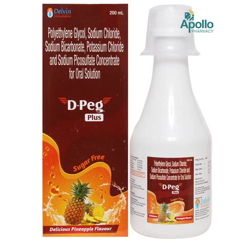 D Peg Plus Sugar Free Pineapple Oral Solution 200 ml Price, Uses, Side ...
