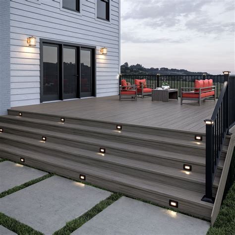 Led deck stair lights outdoor step lights recessed garden lights in ...