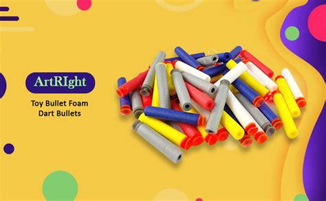 ArtRIght Toy Bullet Foam Dart Bullets for Guns Multicolour (40 ...
