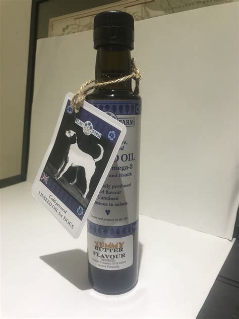 Yummy Butter Flavoured Flaxseed Oil 250ml for Dogs – Flaxseed | Cold-pressed Flax oil | Milled ...