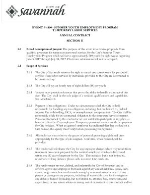 Fillable Online EVENT # 4800 - SUMMER YOUTH EMPLOYMENT PROGRAM ...