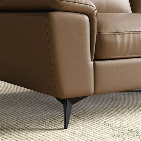 Buy Aprilla NXT Half Leather 3-Seater Sofa - Customized Furniture from ...