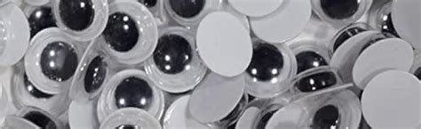 Craftwings Googly Moving Eyes, Black/White (200 Pieces, 12mm) for Art ...