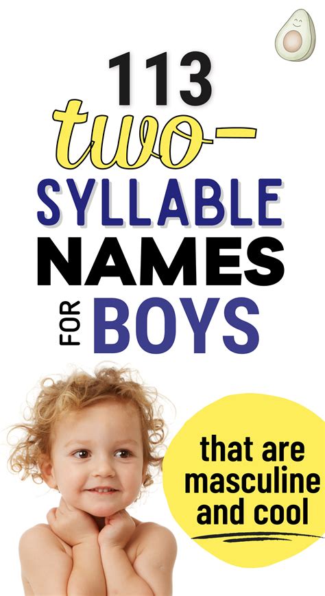 113 two syllable boy names for modern little dudes 2023 – Artofit
