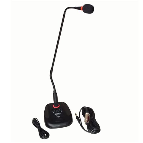 kh Desktop Gooseneck Wired Microphone with Echo Button and Volume ...