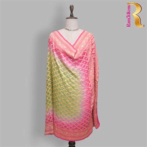 Neon-Pink Ghatchola Bandhani Dupatta – Ramji Sons