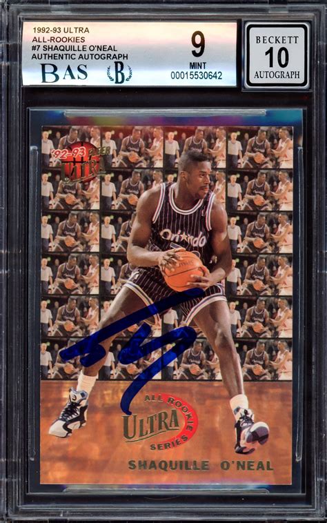 Shaquille "Shaq" O'Neal Autographed 1992-93 Fleer Ultra All Rookie Team ...