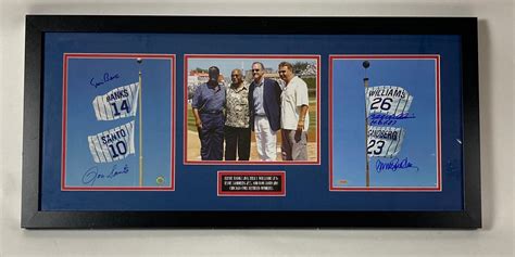 Sold Price: Chicago Cubs Retired Numbers Signed Framed Photo ...