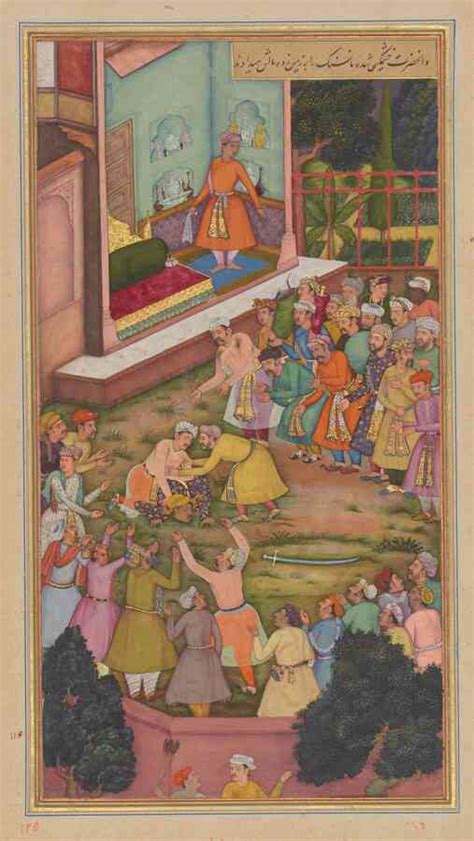 A painting of Akbar in a drunken brawl is a history lesson in manliness ...