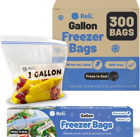 What Size Is A Gallon Freezer Bag at Michelle Peckham blog