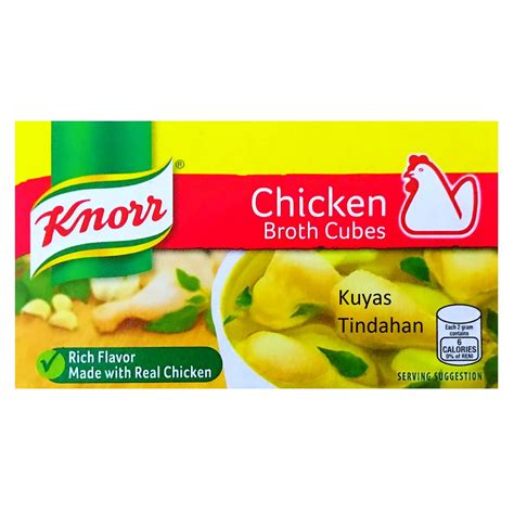 Knorr Chicken Broth Cubes 60g / 6 x 10g (Philippines) - Grocery from ...