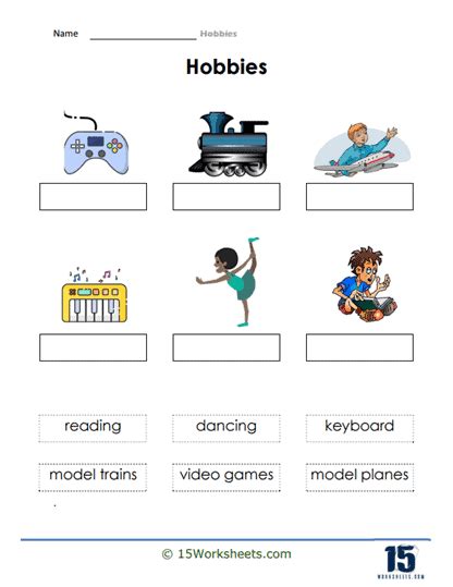 Family Members Ages and Hobbies Worksheet 的图像结果