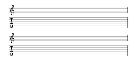 Free Music Templates: Staff Paper, Blank Tablature, and Blank Chord ...