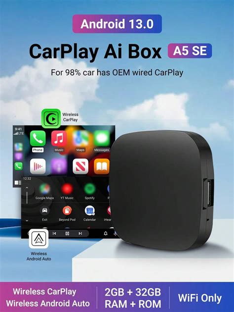 Acodo Acodo New Smart Ai Box Android 13 Wired To Wireless Carplay ...