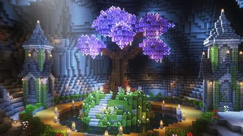 Image result for Purple Tree Minecraft